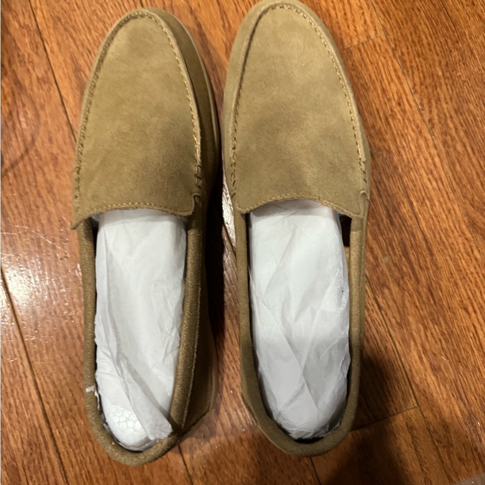Tan Slip-On Loafers with Timeless Elegance